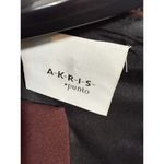 Akris Punto Colorblock Sheath Dress Black Burgundy Size 10 Photo 5