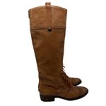 Sam Edelman  Perron Cap Toe Leather Riding Boots Women's 6.5M Brown Brogue Zip Photo 1