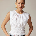 J.Crew NWT  Hyacinth Top Cotton Poplin White Photo 0