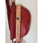 Bebe  Josephine Croco Convertible Sling Candy Red Hands Free Fanny Pack Belt Bag Photo 2