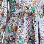 CELIA B Oliver Floral Scalopped Embroidered Midi Dress Size L White Size L Photo 2