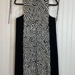 Michael Kors  Black & White Paisley Print Sleeveless Mini Sheath Column Dress 2 Photo 2