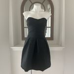 EXPRESS Black Strapless Fit & Flare Dress Size S Photo 9