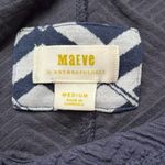 Maeve  by Anthropologie NWOT Women’s Relaxed Fit Mikayla Navy Peplum Top Size M Photo 3