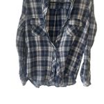 Kut From The Kloth Kut From The Kloth Women's Size XS Blue Plaid Button Up Blouse Photo 4