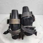 Trouve Bristol Womens Chained Ankle Boots 7M Black Suede Leather Western Bootie Size 7 Photo 10