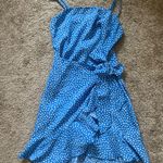 Hello Molly  Mini Dress Blue Polka Dots Photo 1