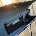 Moda International Elegant Black White Floral Lace Clutch Cocktail Party Bag Photo 4