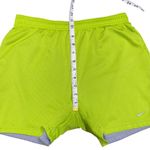 Nike  Women’s Dri-Fit Running Shorts Neon Yellow Volt Size Small S • Excellent Photo 4