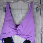 Summer Mae Purple and Blue Floral One Piece Swimsuit Photo 4