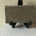 Amber Sceats : Stella Crystal Zirconia front, black satin back- clutch with strap Photo 0