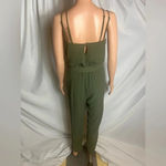 B Darlin B. Darlin Women’s Jumpsuit Green Strappy Size 3/4 Belted Romper Party Casuals Photo 3