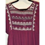Free People  XS Oversized Embriodered Tunic Boho Bohemian Western Photo 2