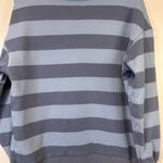 ZYIA Active blue dusty striped crewneck sweatshirt Long Sleeved Women’s XL Photo 3