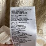 Free People  Cleo Cream Embroidered Flare Sleeve Mock Neck Mini Dress 6 Photo 9