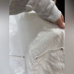 Old Navy New  overalls white denim slouchy jeans shortall ecru pockets romper Photo 9