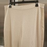 St. John ππ Houndstooth Jacquard Wool-Blend Knit Slim Crop Pants Camel & Ecru L Photo 5