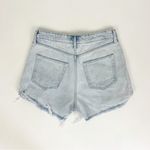 H&M  Distressed High-Rise Button Fly Shorts | Size 8 Photo 2