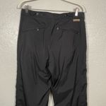 Royal Robbins  Women 10 Black Hiking Pants Quick Dry Button Hem Adjustable Waist Photo 7