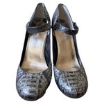Max Studio  Elegant Black Snakeskin Pattern Heels Photo 1