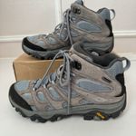 Merrell Women's  Moab 3 Mid WP Altitude Bleu Blue 9W Hiking Shoes Boot Photo 0