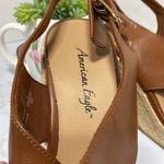 American Eagle brown jute platform size 6 1/2 Photo 4