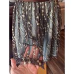 Vtg Y2K Morgan & Co Prom Dress Goth Grunge Vampy Mesh Green Brown 5/6 Fairy Mesh Photo 2