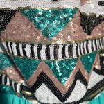 Strapless Sequin Mint Green Dress Mardi Gras Size L Photo 5