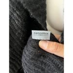 Vintage Renoma Paris Back Ruffled Infinity Long Knit Scarf Cape Vest Black Photo 3