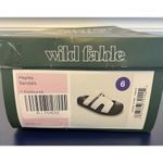 Wild Fable  Hayley Sandals Womens SZ 6 Black White Slip On NEW Photo 6