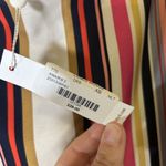 Trina Turk Trina Turk Off the Shoulder Silk Dress Mulitcolors with Navy & Cream Size XS Photo 4