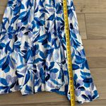 Anthropologie Abel the Label Blue White Floral Halter Maxi Dress M Photo 9