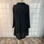 Banana Republic  Black Long Sleeve Button-Down Dress Size 4 Photo 6