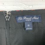 J.Crew  Womens Pencil Skirt Paisley Black Pink Back Zip Stretchy Cotton Size 6 Photo 2