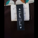 Heart soul  Brown Top with Geometric Collar Photo 2