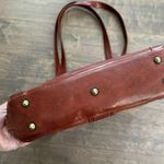 Vintage 90’s Mariano Orlandi Italian Tan Leather Tote Shoulder Bag Photo 3