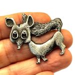 Metze vintage animal modernist brooch Silver Photo 0