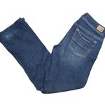American Eagle Outfitters Woman’s Blue Mid Washed Kick Bootcut Jeans Sz 6 Photo 0