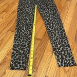 Veronica Beard  Brooke Leopard Print Coated Skinny Jeans Size 25/0 Made in USA Photo 6