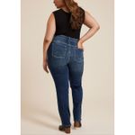 Maurice's M Jeans Plus Size Classic Straight Curvy High Rise Straight Jeans Long Photo 11