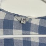 Rails  Brigitte Gingham Ruffle Dress Size Small Blue White Checkered Wrap Photo 3