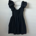Hill House  Ana Dress in Black Poplin Size: M Photo 7