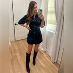 Petal and Pup  Rev Mini Short Sleeve Button Denim Dress Size Small NEW Photo 12