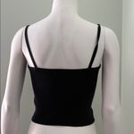 Madewell  Corset-Detail Crop Sweater Tank black medium NEW Photo 7