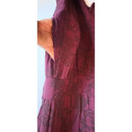 Torrid  2 Plum Floral Lace Print Flutter Sleeve Wide Leg Jumpsuit  2x 18 20 NWT Photo 7