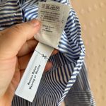 J.Crew  Women’s The Perfect Shirt Striped Button Up Eyelet Trim Sz‎ 14 Blue Photo 6