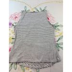 Banana Republic Black White Stripe Asymmetrical Twist Tank Top Womens Large Photo 5