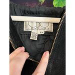 OBO New York Black Leather Hooded Jacket Coat Motorcycle Biker Full Zip Women 2X Photo 6