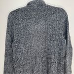 Covington | Petite Marled Gray Waterfall Front Cardigan | LP Photo 4