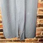 New Gray Wide Leg Tie Waist Belted Pleated Pull Photo 2